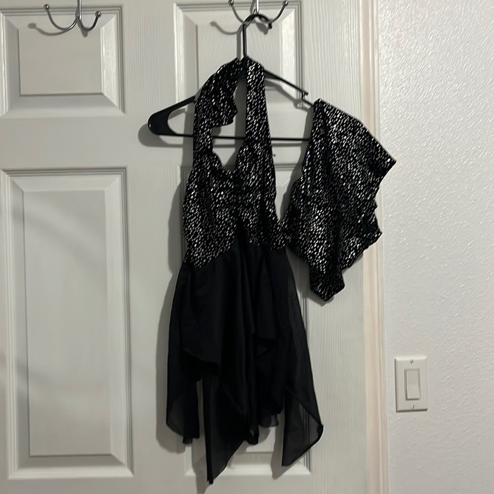 Black and Silver Dance costume